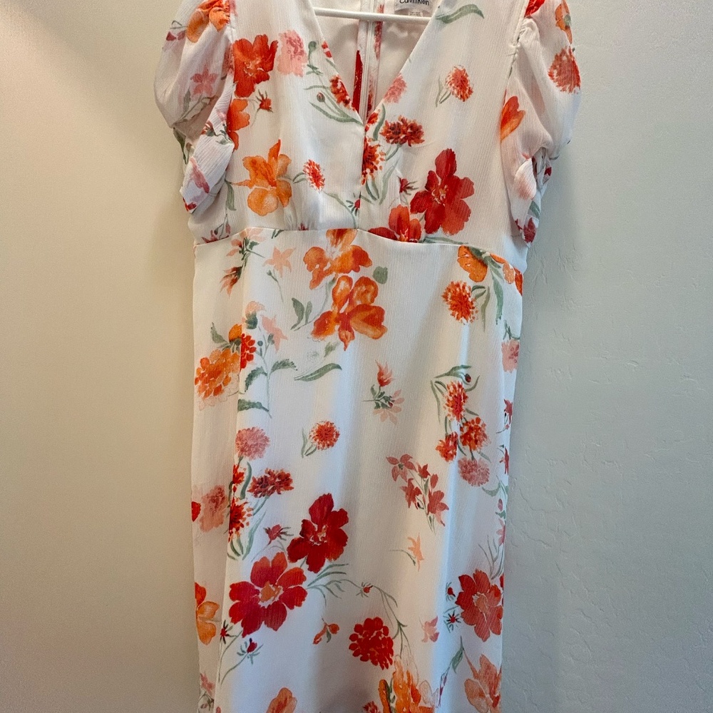 Calvin Klein flowy dress knee length